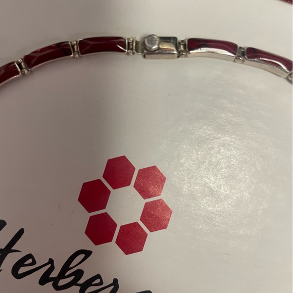 ❤️Beautiful Vintage 950 Red Jasper made in Mexico matching Jewelry Set - Picture 6 of 15